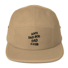 5 panel cap khaki front