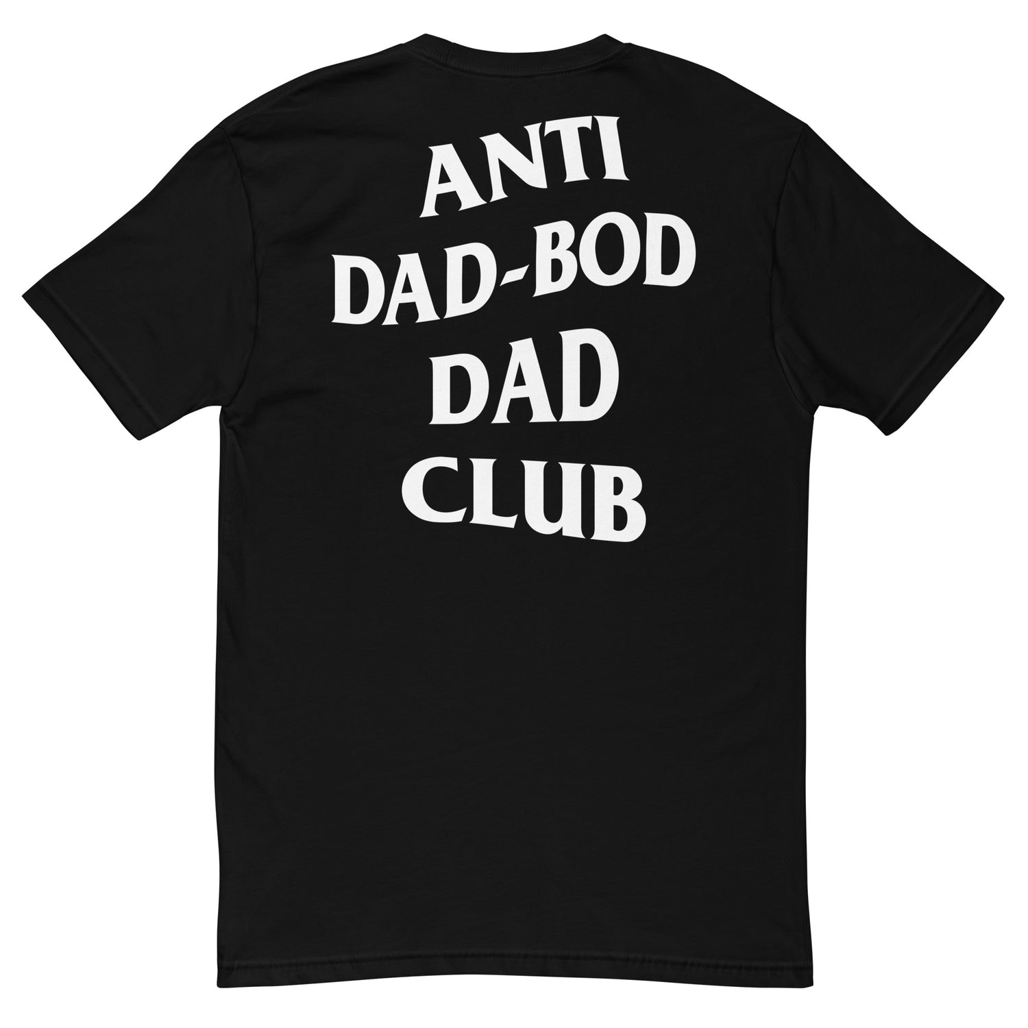 Men's fitted t shirt black back