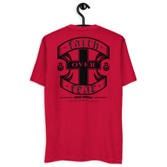 Dad Army's fitted t shirt red back