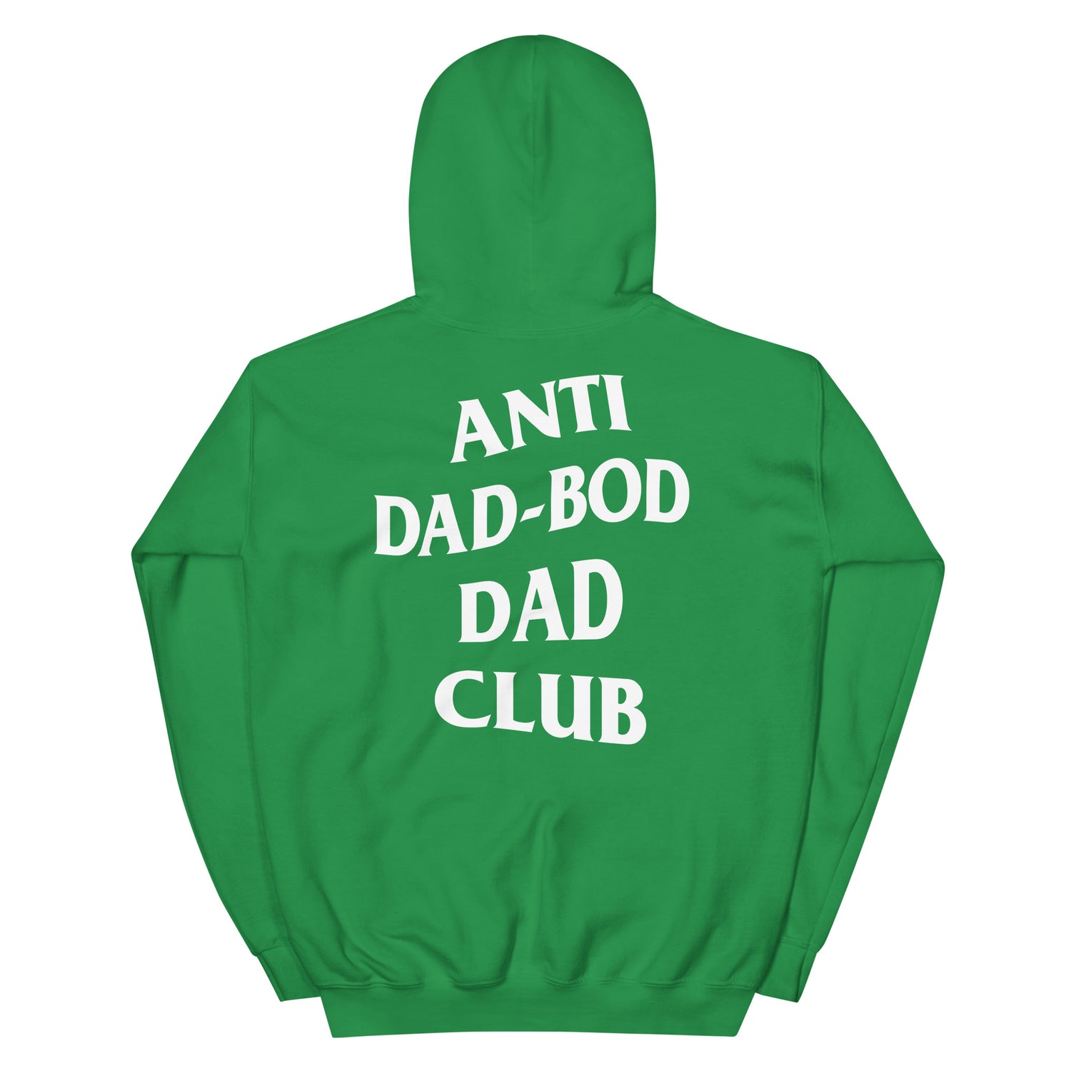 Dad Army's unisex heavy blend hoodie irish green back