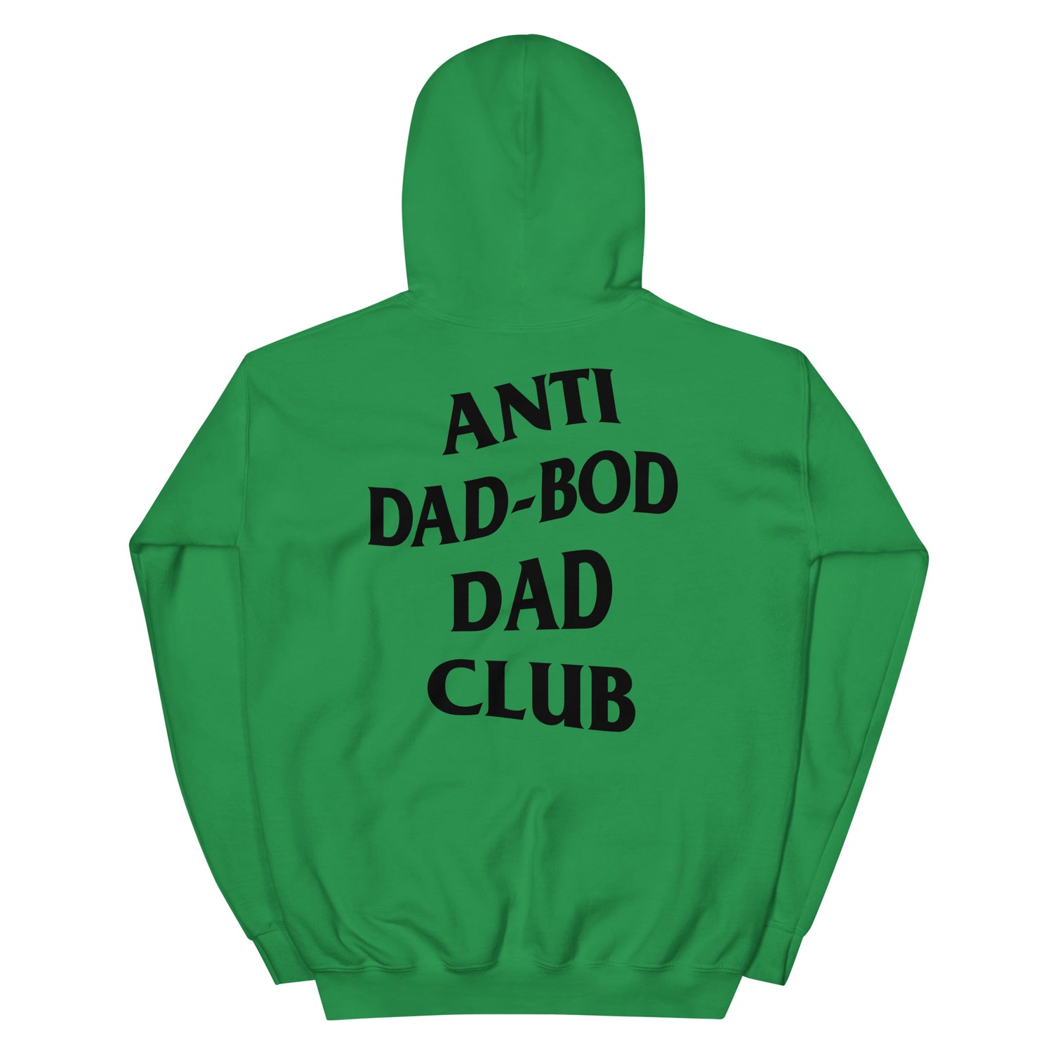 Dad Army's unisex heavy blend hoodie irish green back