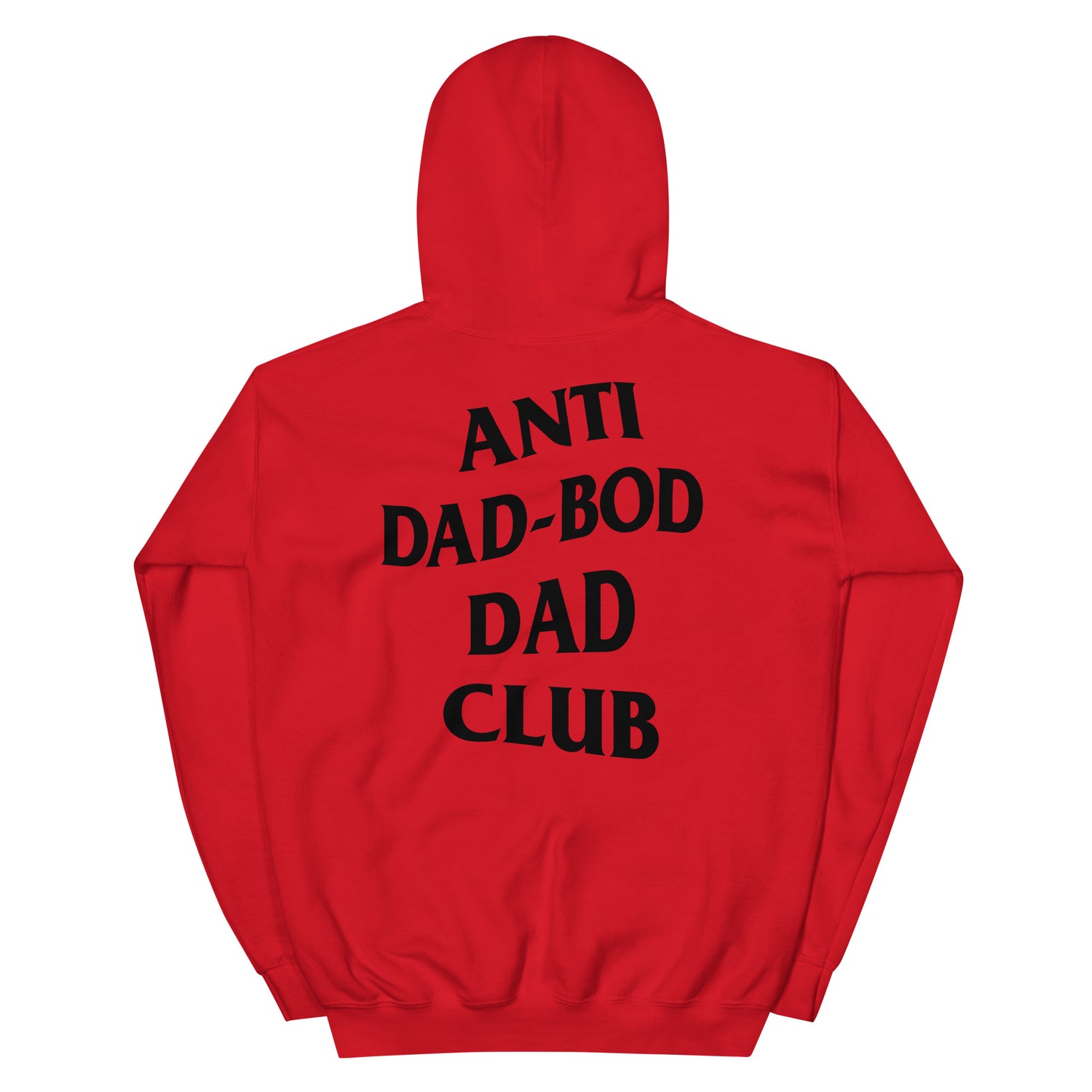 Dad Army's unisex heavy blend hoodie red back