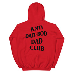 Dad Army's unisex heavy blend hoodie red back