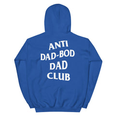 Dad Army's unisex heavy blend hoodie royal back